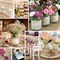 OZXCHIXU 5Pcs Burlap Ribbon Lace Roll with 30 Feet Jute Twine,Burlap Ribbon for Wedding Decorations DIY Handmade Crafts (2.2 yards for each roll)